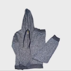 Prince & Fox Jogging Set. Full zip hoodie. Blue. Medium